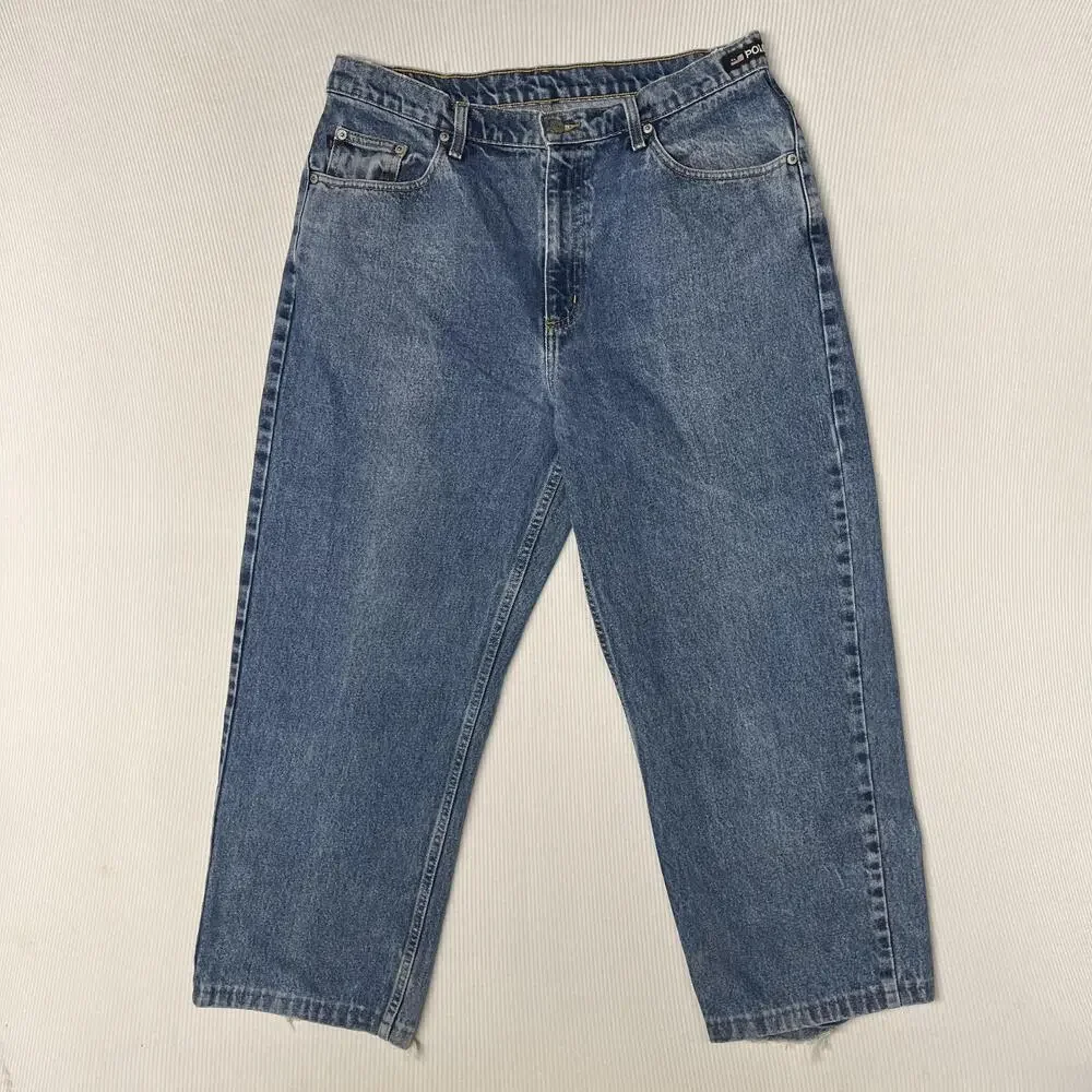 Polo Jeans Co. 67 Loose Fit Jeans Mens 34x30 Blue Relaxed Straight Denim Pants